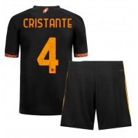 Camisa de time de futebol AS Roma Bryan Cristante #4 Replicas 3º Equipamento Infantil 2023-24 Manga Curta (+ Calças curtas)